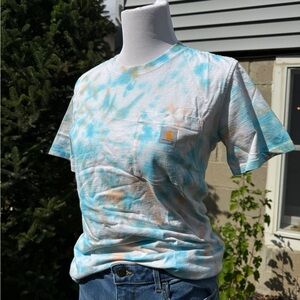 Women’s tie dyed pocket tee